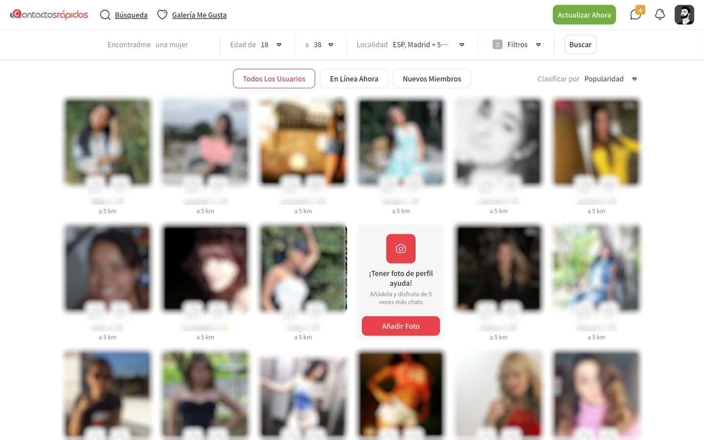 ContactosRapidos.com zona de miembros